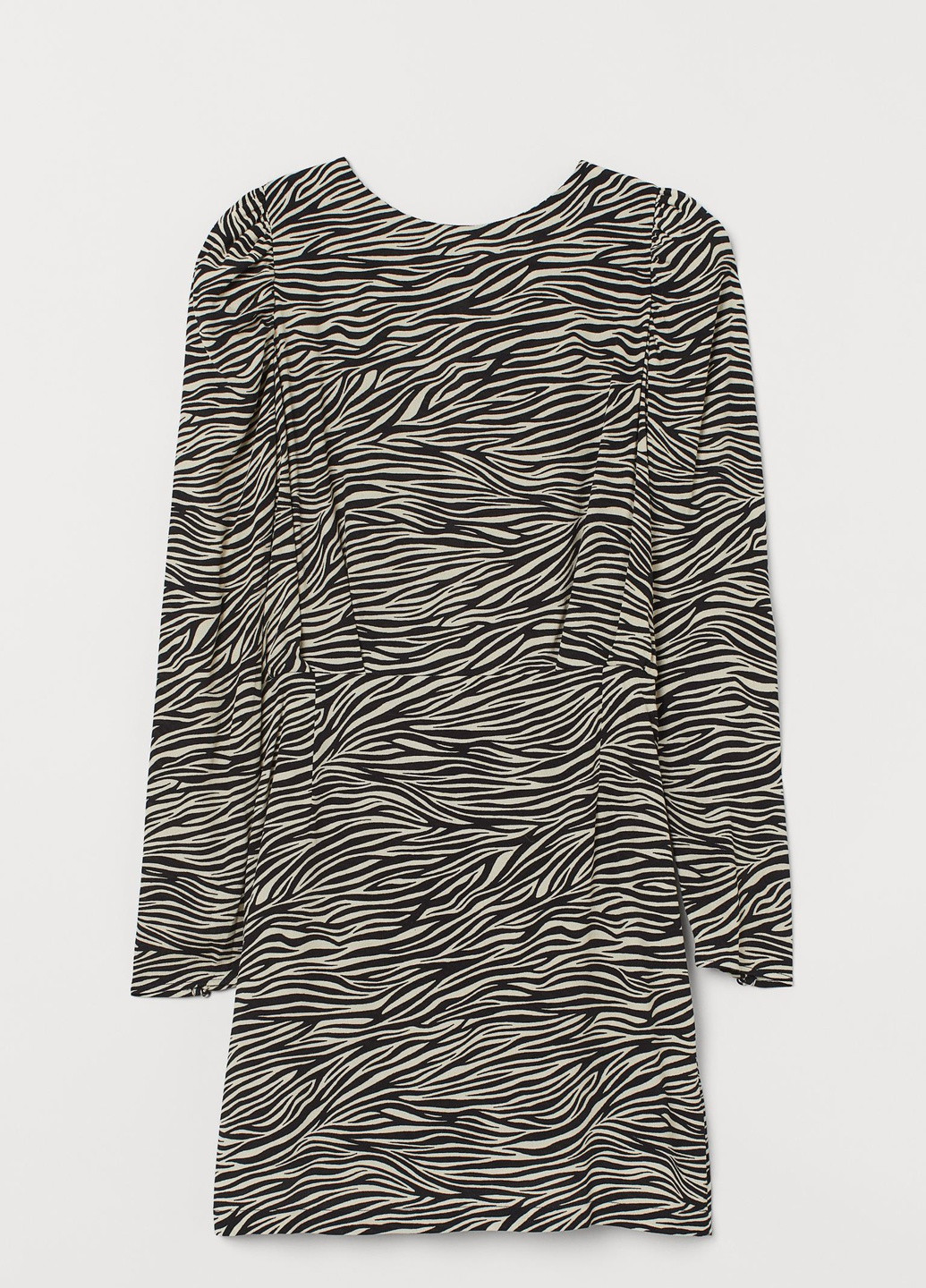 Черно-белое повседневный платье H&M зебра