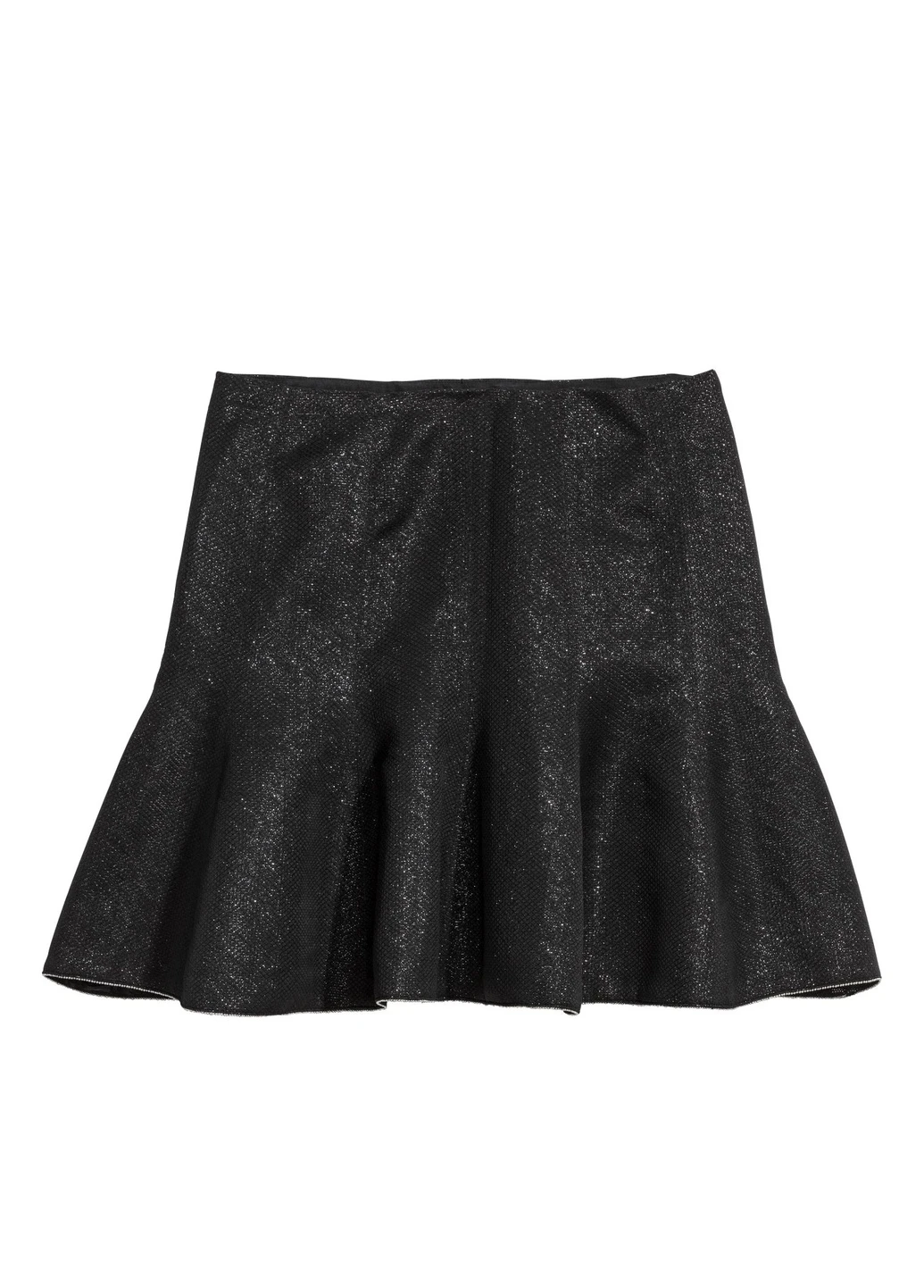 Черная однотонная юбка H&M