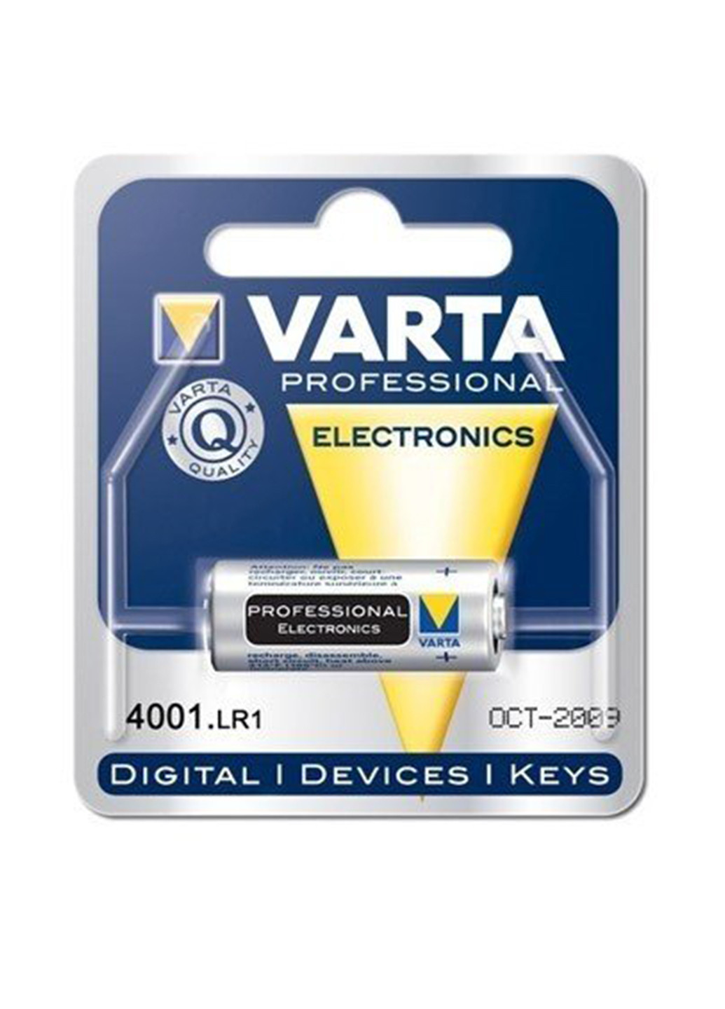 Батарейка Varta LR 1 BLI 1 ALKALINE (04001101401) серебристые