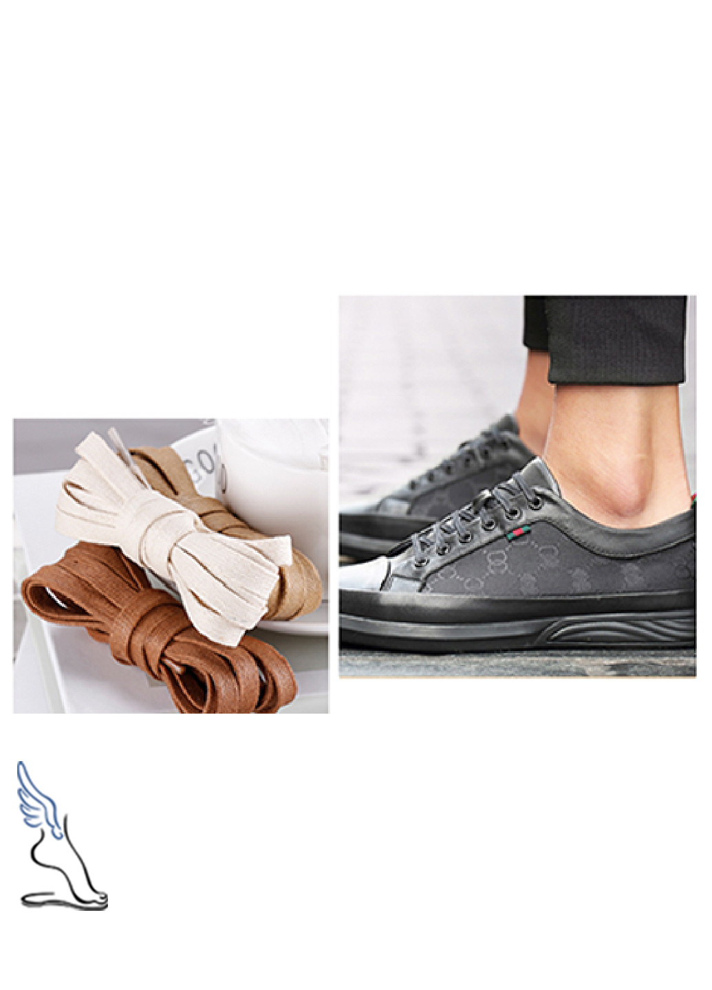 Плоские шнурки с пропиткой для обуви, 120 см, Цвет №54 No Brand (256454737)