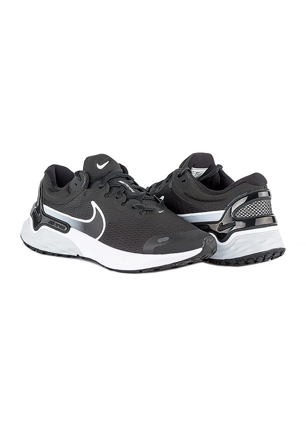 Чорні кросівки renew run 3 демісезон Nike