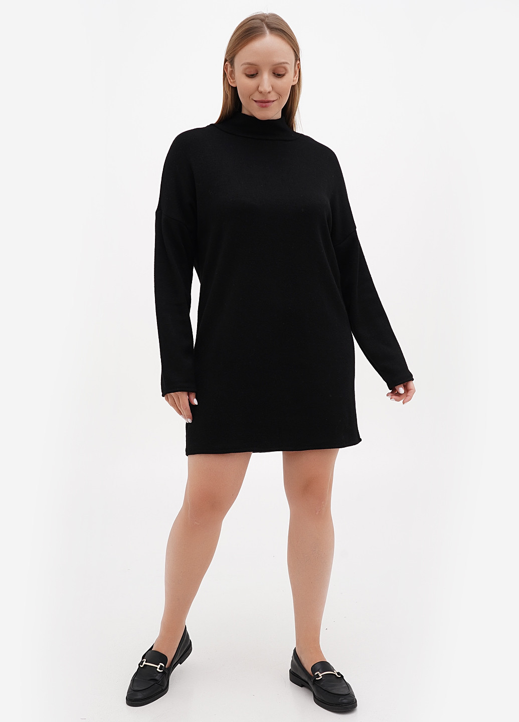 Чорна кежуал сукня сукня светр Minus однотонна