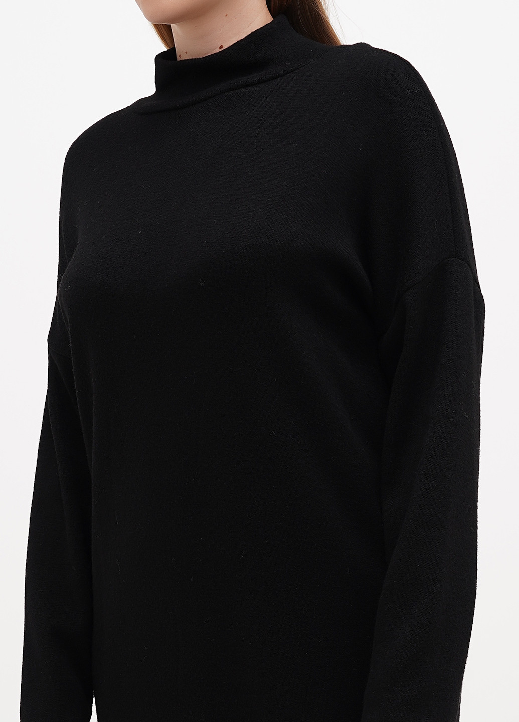 Чорна кежуал сукня сукня светр Minus однотонна