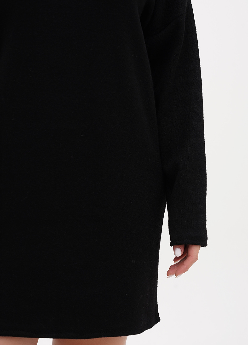 Чорна кежуал сукня сукня светр Minus однотонна