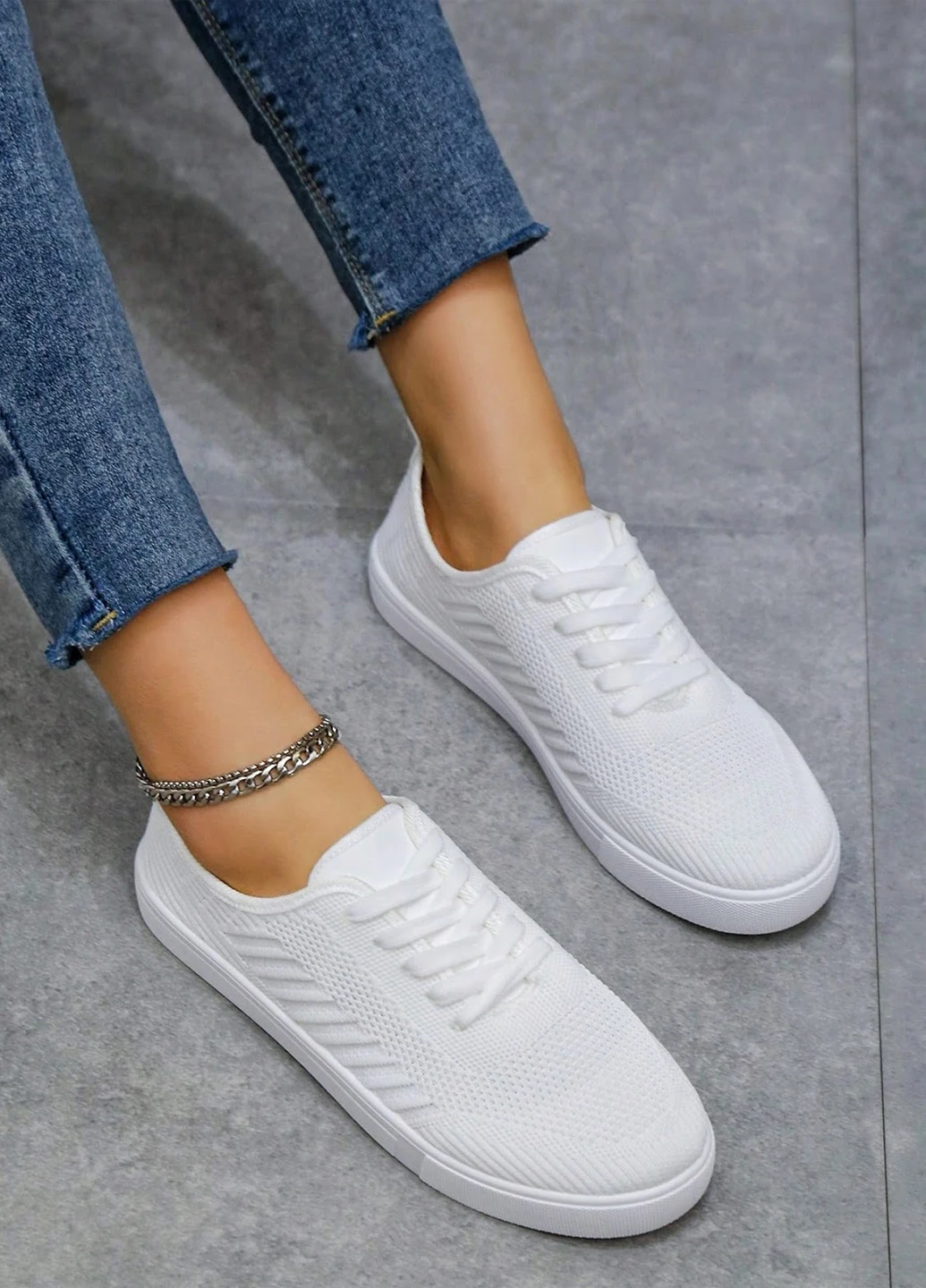 Белые кеды SHEIN