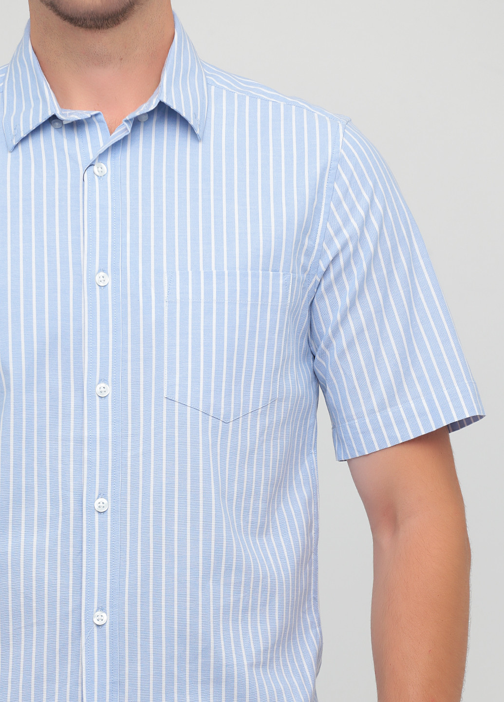 Темно-голубой кэжуал рубашка в полоску Primark