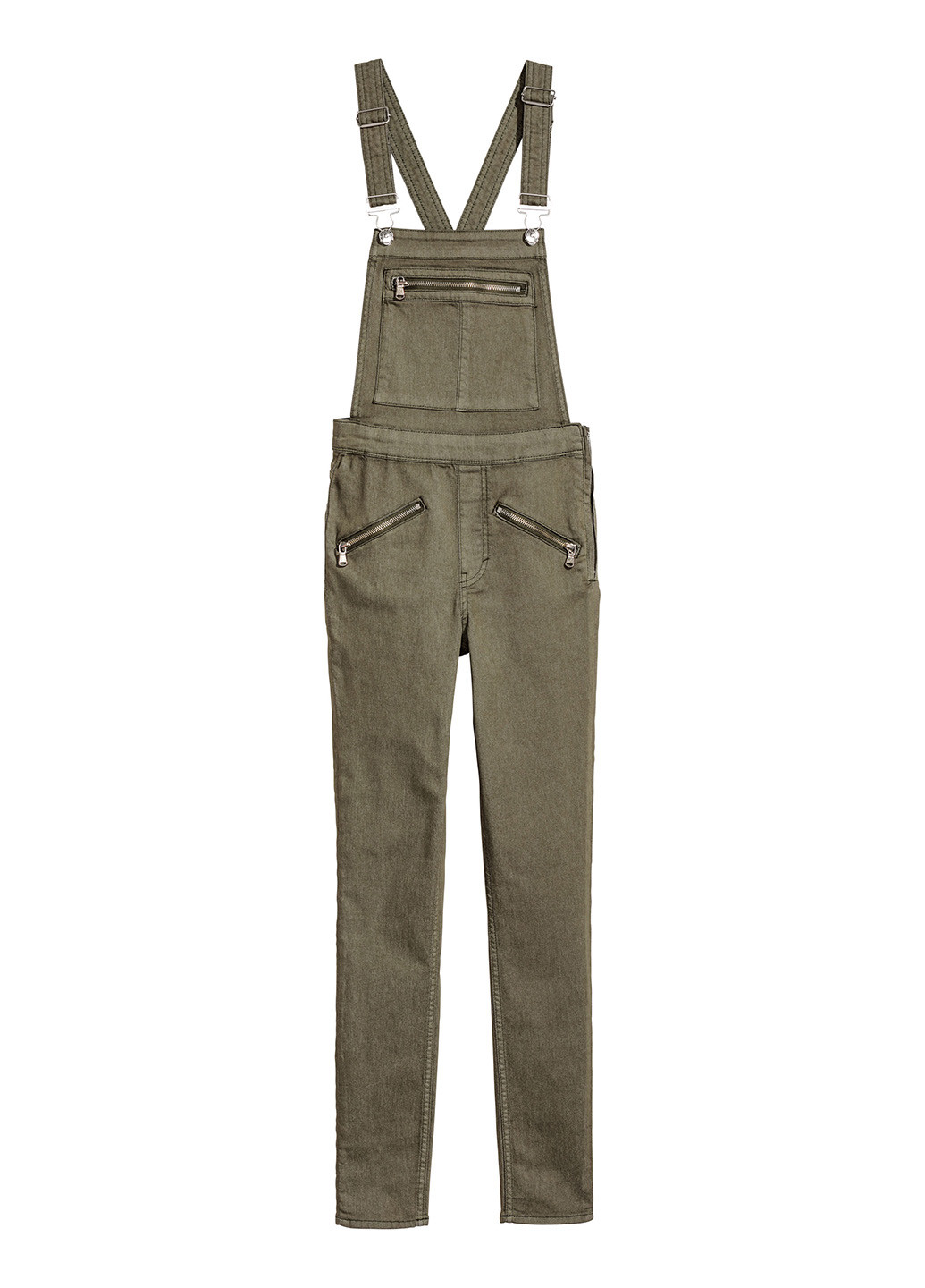 Комбінезон H&M комбінезон-брюки однотонний зелений кежуал