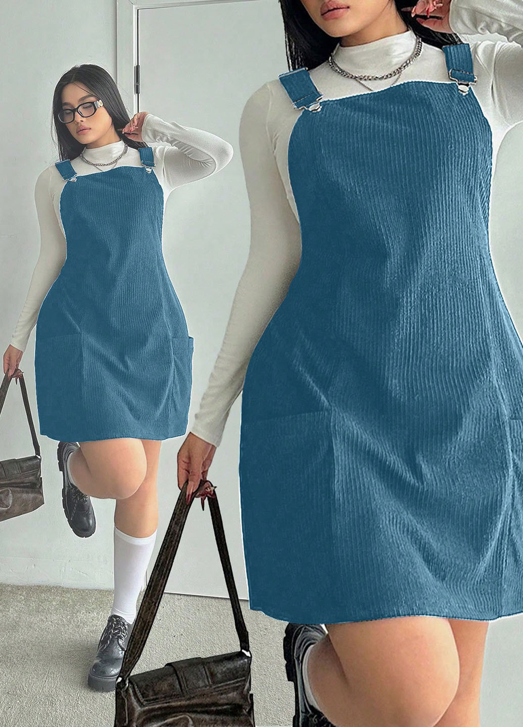 Демисезонный женский платье SHEIN однотонный