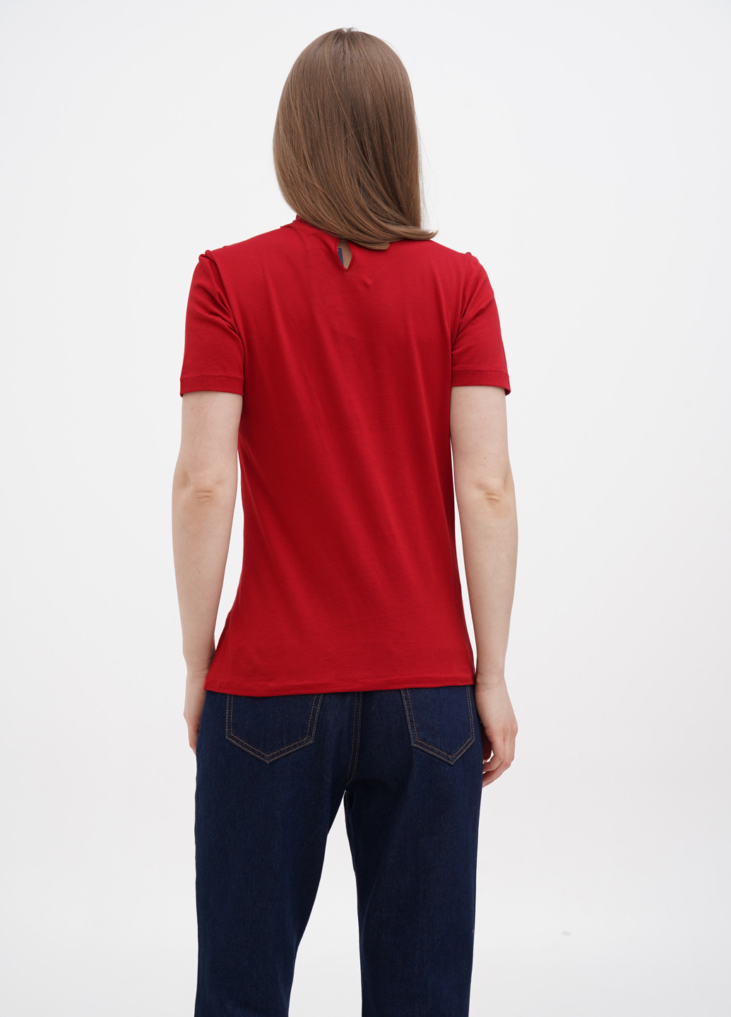 Тёмно-красная блуза Ralph Lauren