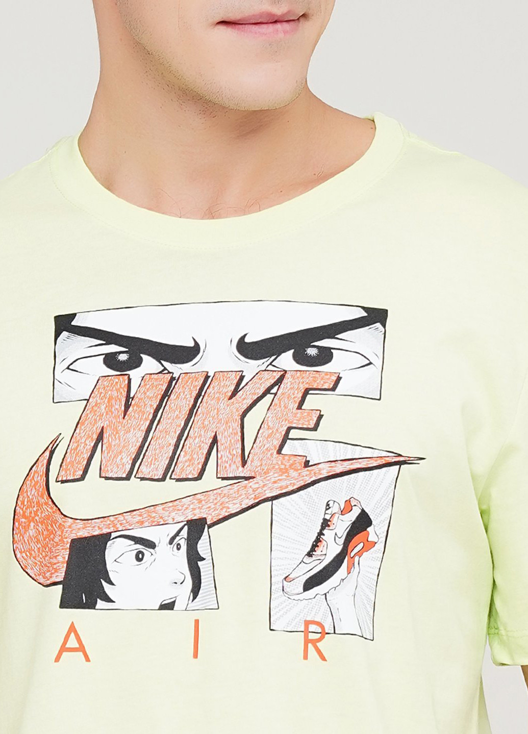 Світло-жовта футболка Nike M Nsw Tee Manga Hbr