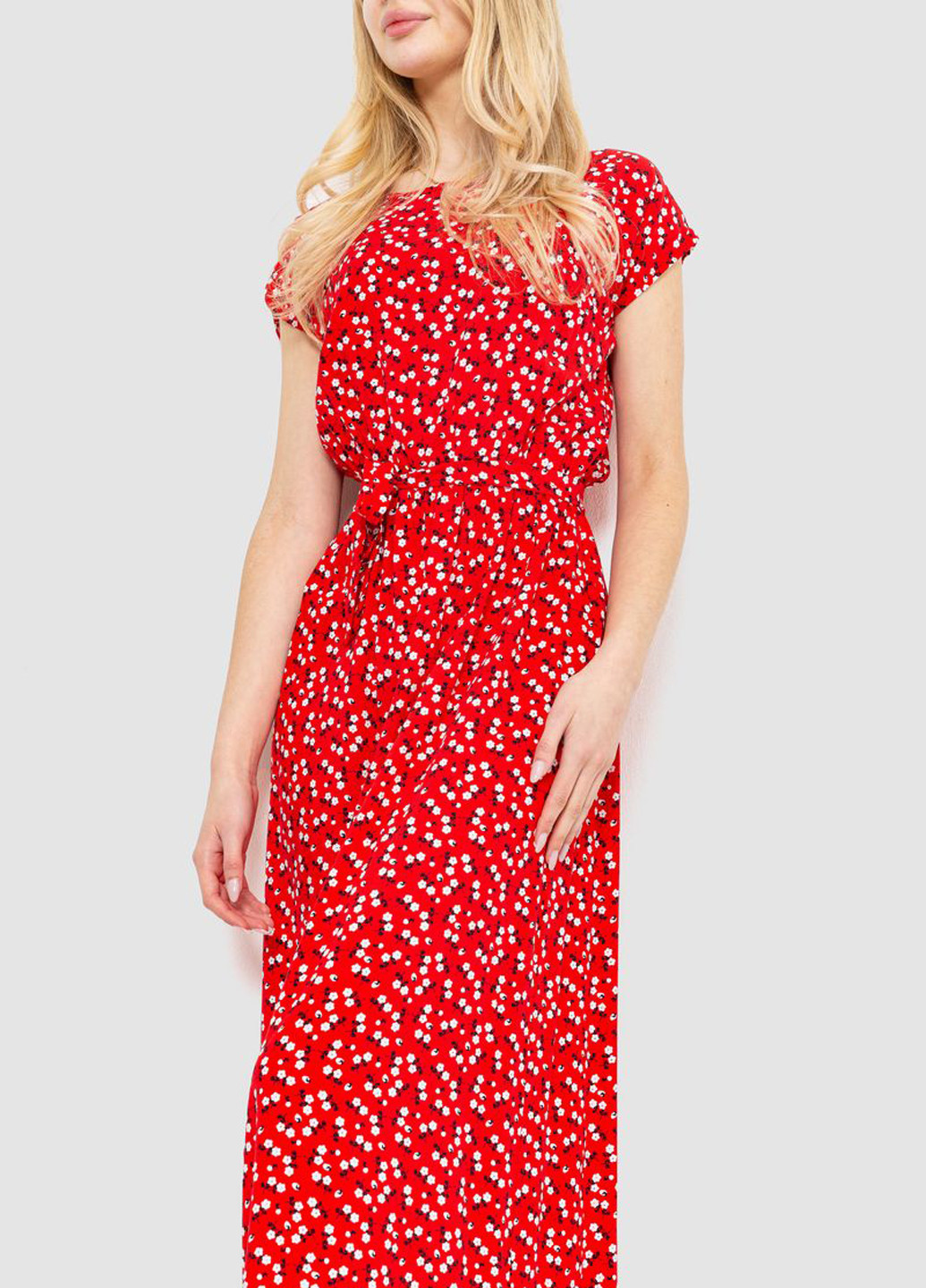 Красное кэжуал платье Ager с цветочным принтом