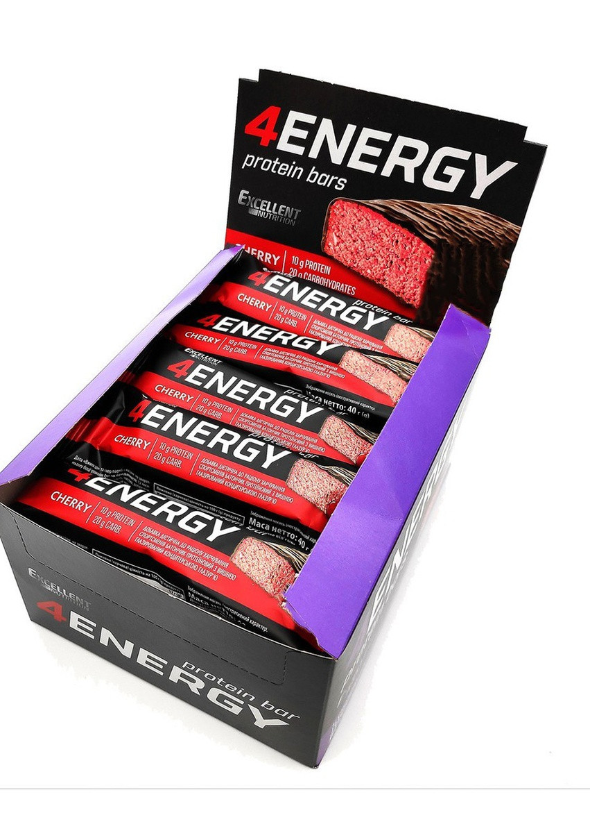 Диетическое питание 4 ENERGY 24 x 40g Cherry Monsters (232599892)