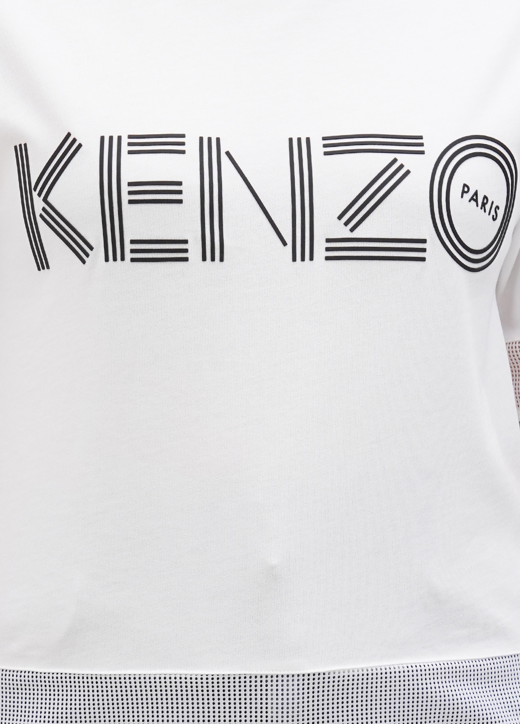 Белая летняя футболка Kenzo