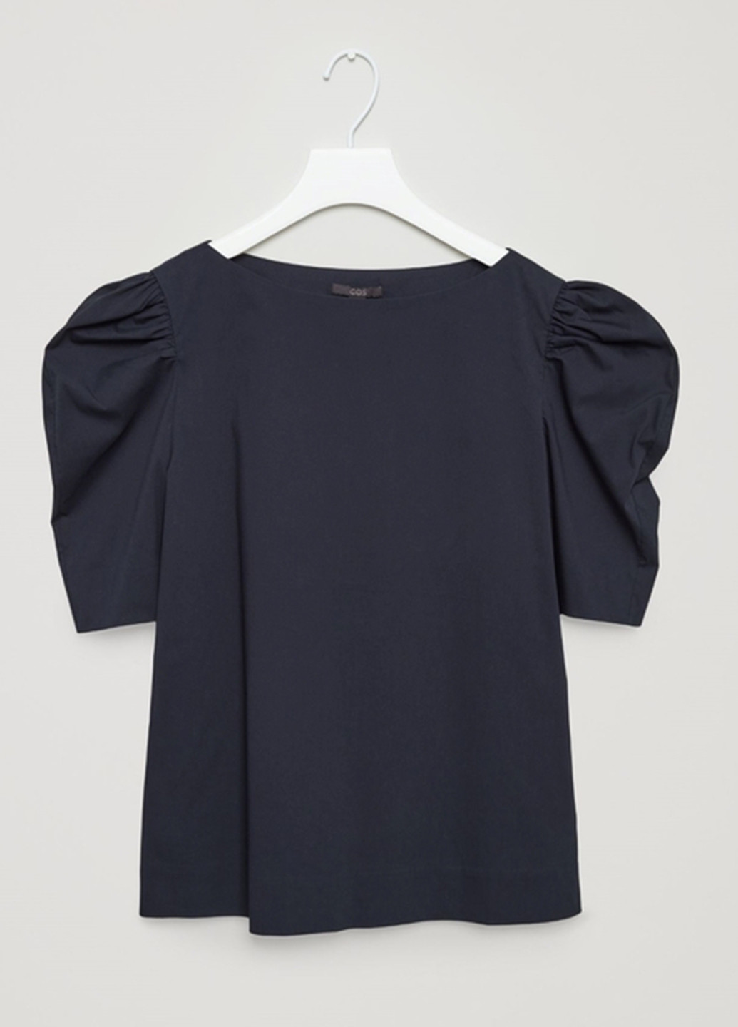 Темно-синяя летняя блуза Cos