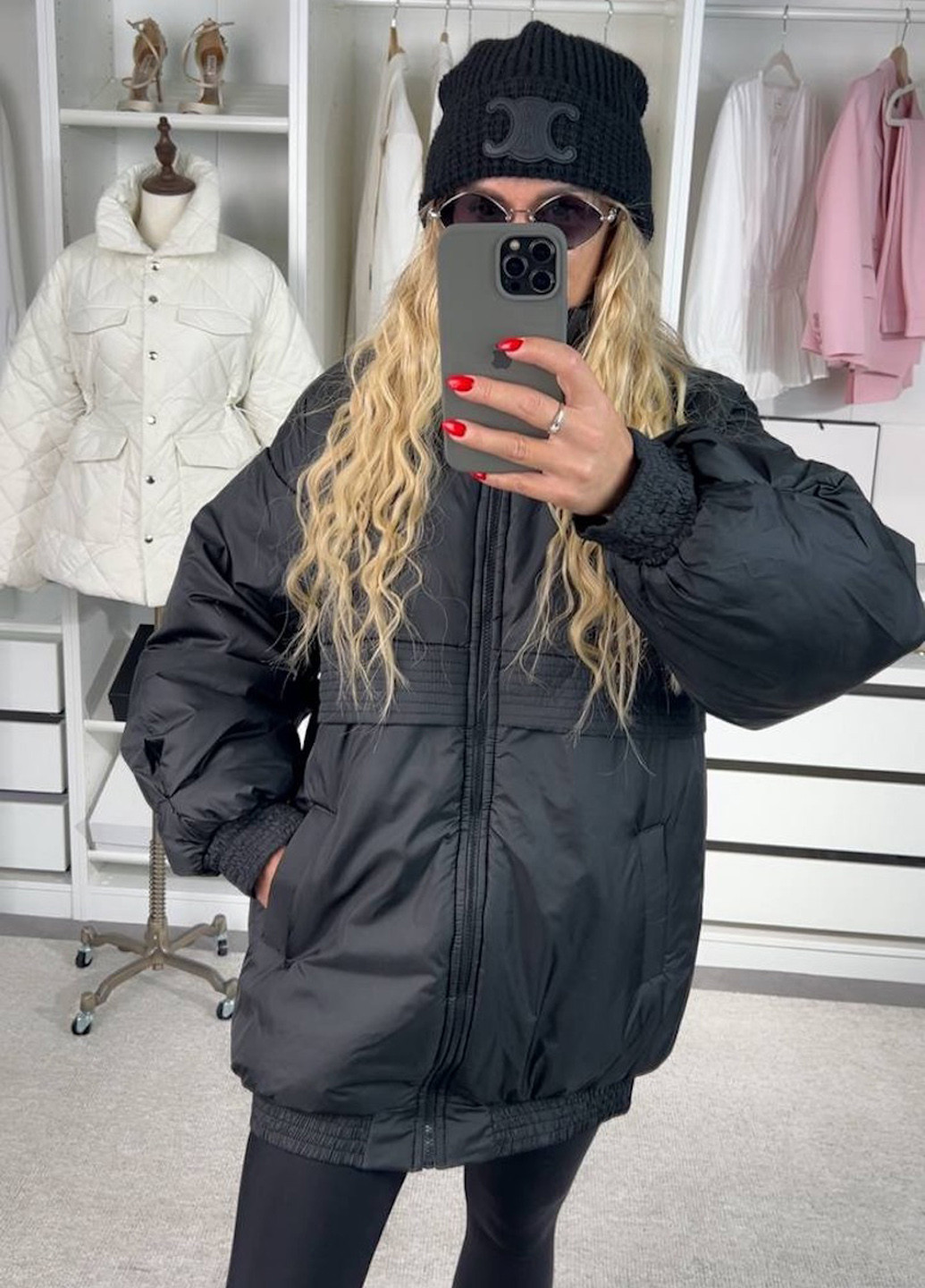 Черная демисезонная куртка No Brand