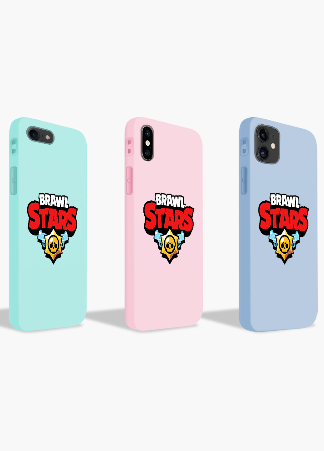 Чохол силіконовий Apple Iphone 8 plus Лого Бравл Старс (Logo Brawl Stars) (6154-1000) MobiPrint (219284340)