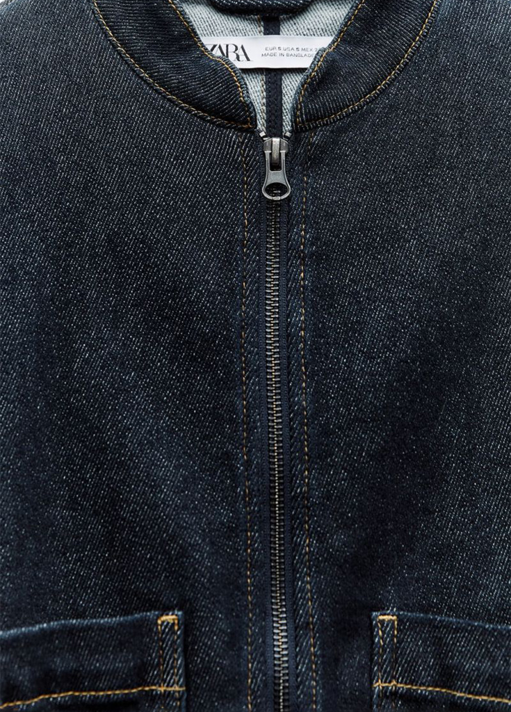 Темно-синя демісезонна куртка куртка-піджак Zara