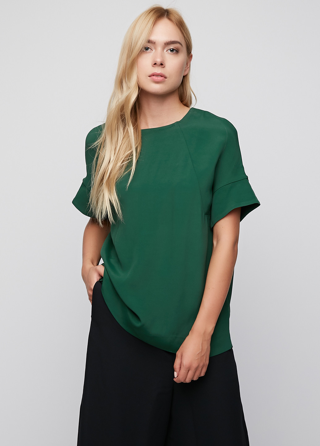 Зелёная блуза Cos