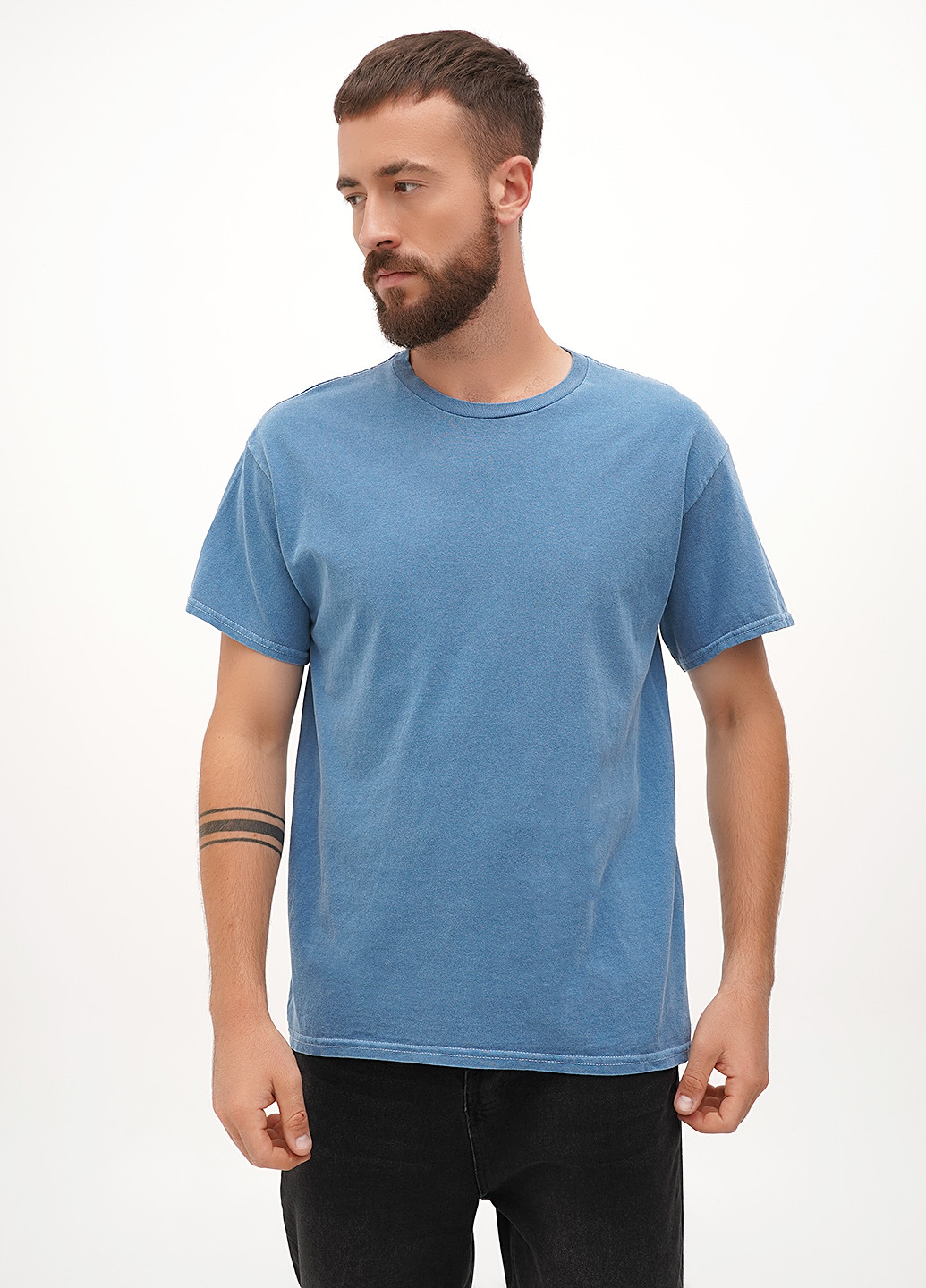 Синяя футболка Gildan