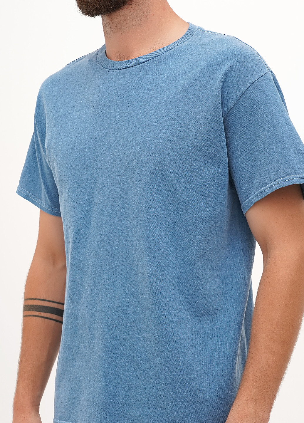 Синяя футболка Gildan