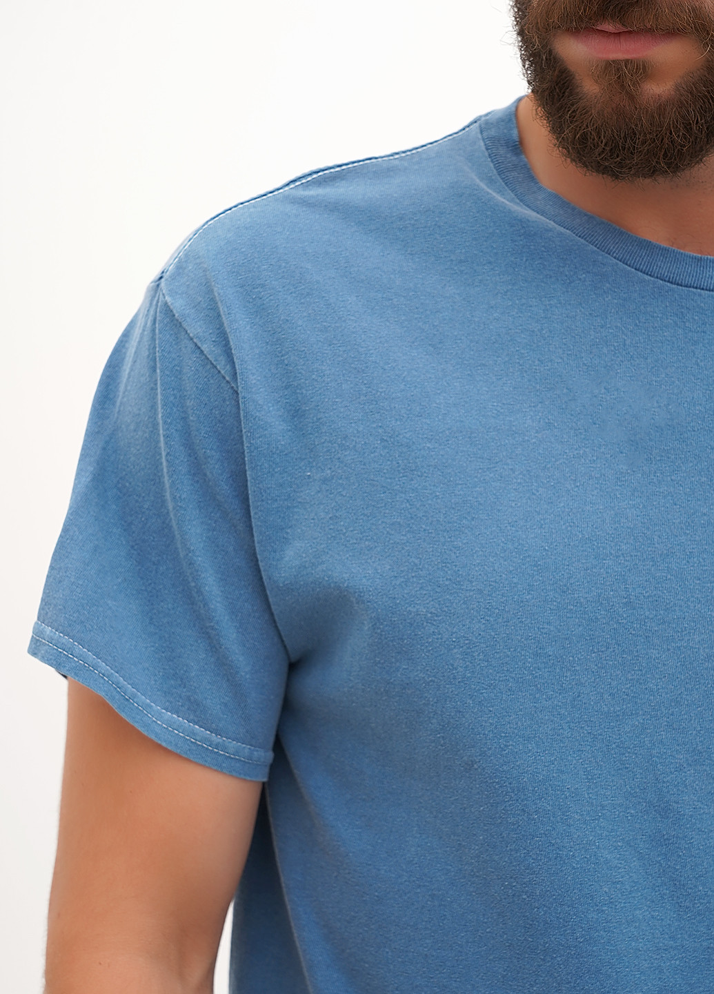 Синяя футболка Gildan