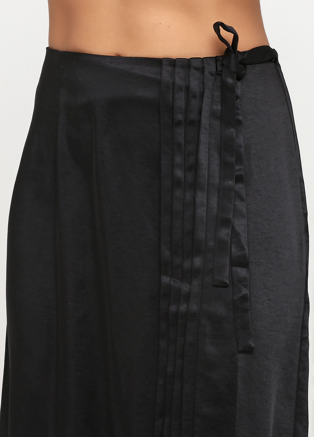 Черная кэжуал однотонная юбка Lost Ink годе