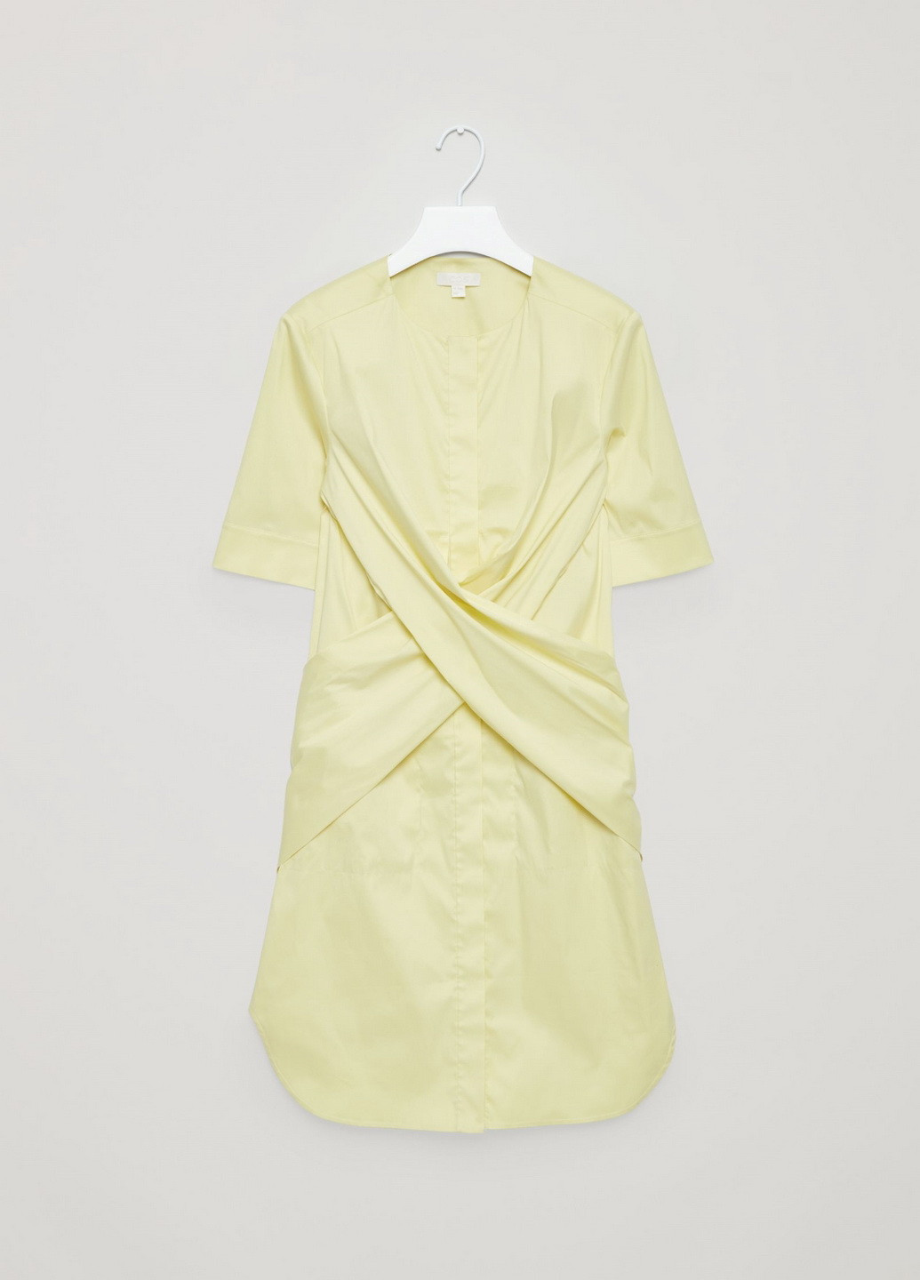 Желтое кэжуал платье футляр Cos однотонное
