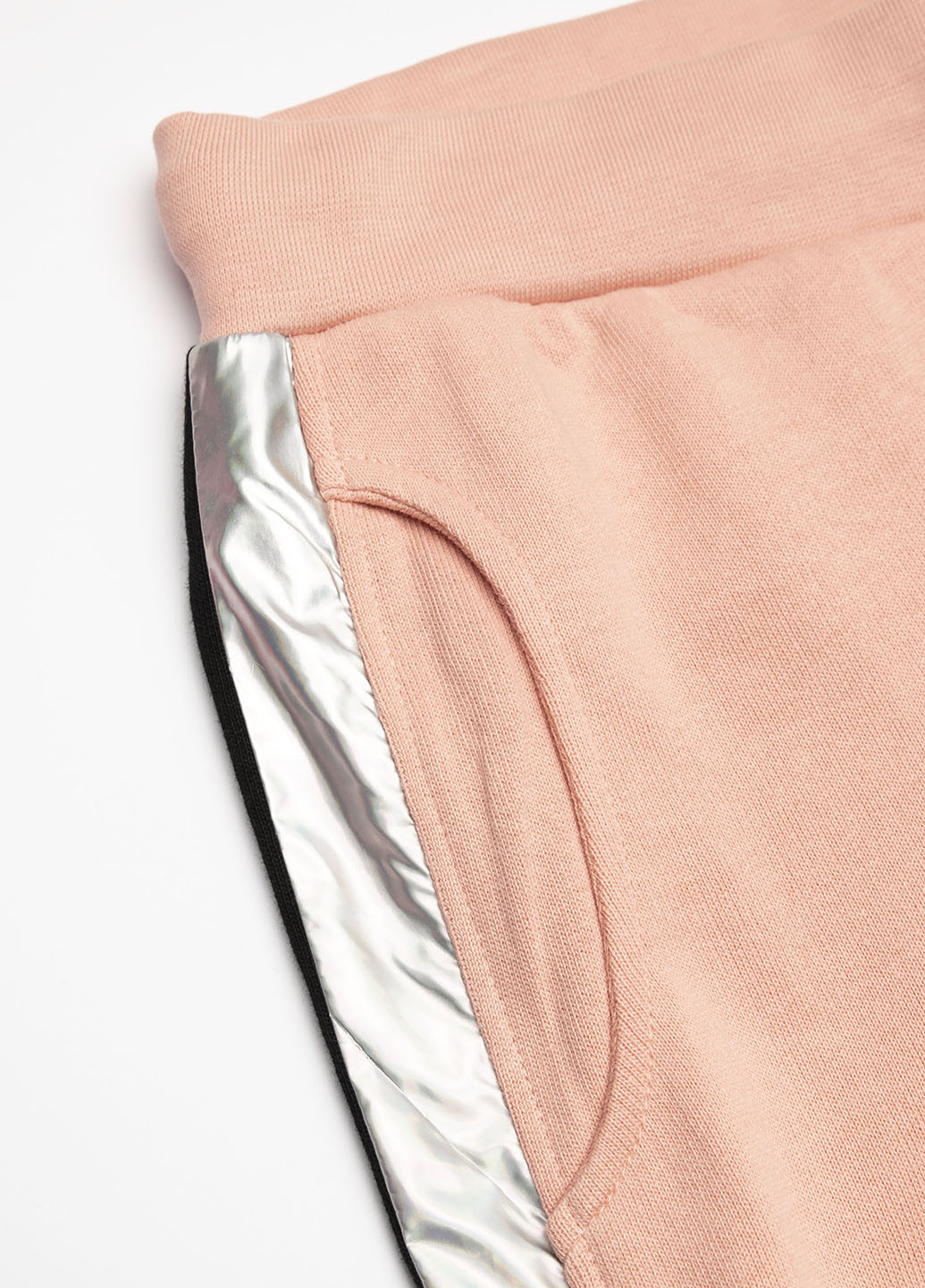 Светло-розовые спортивные демисезонные джоггеры брюки Coccodrillo