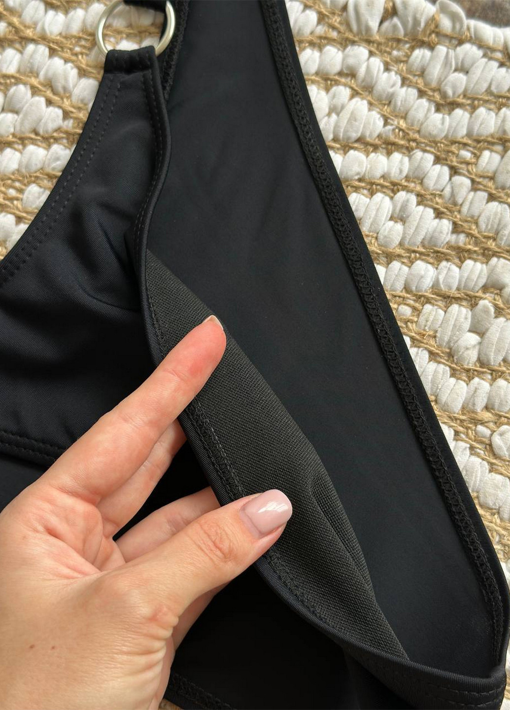 Чорний літній роздільний купальник (ліф, трусики) NOVA VEGA