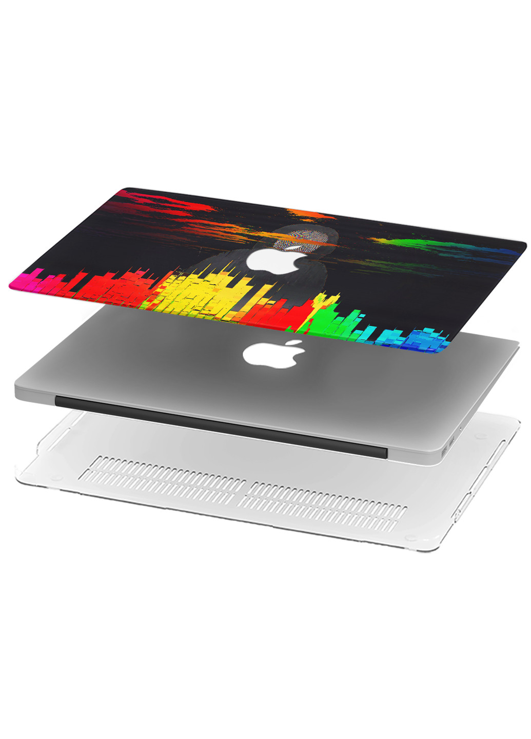 Чохол пластиковий для Apple MacBook Pro Retina 13 A1502 / А1425 Абстракція (Glitch art abstract city) (6352-2736) MobiPrint (219125696)