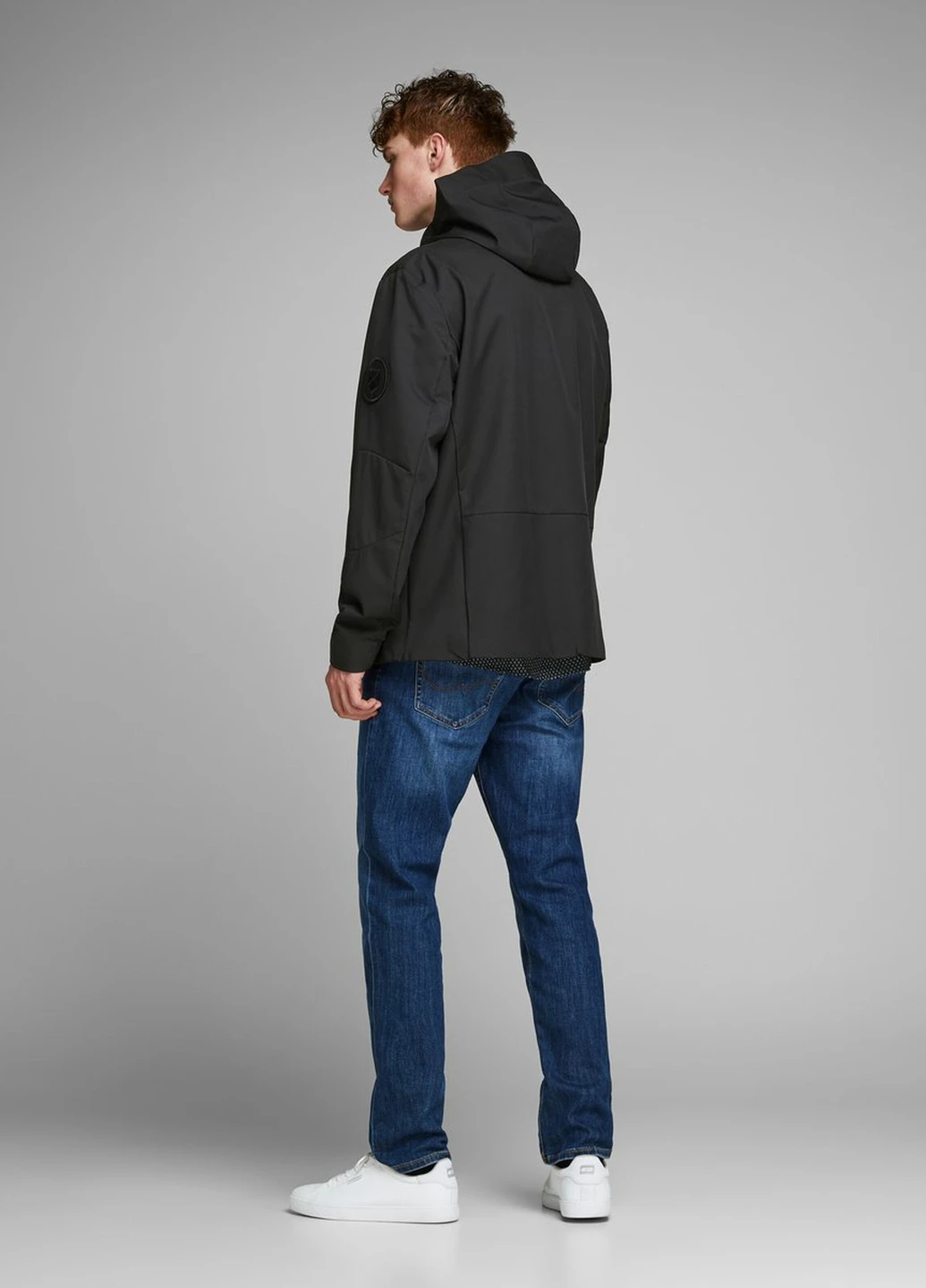 Чорна демісезонна куртка Jack & Jones