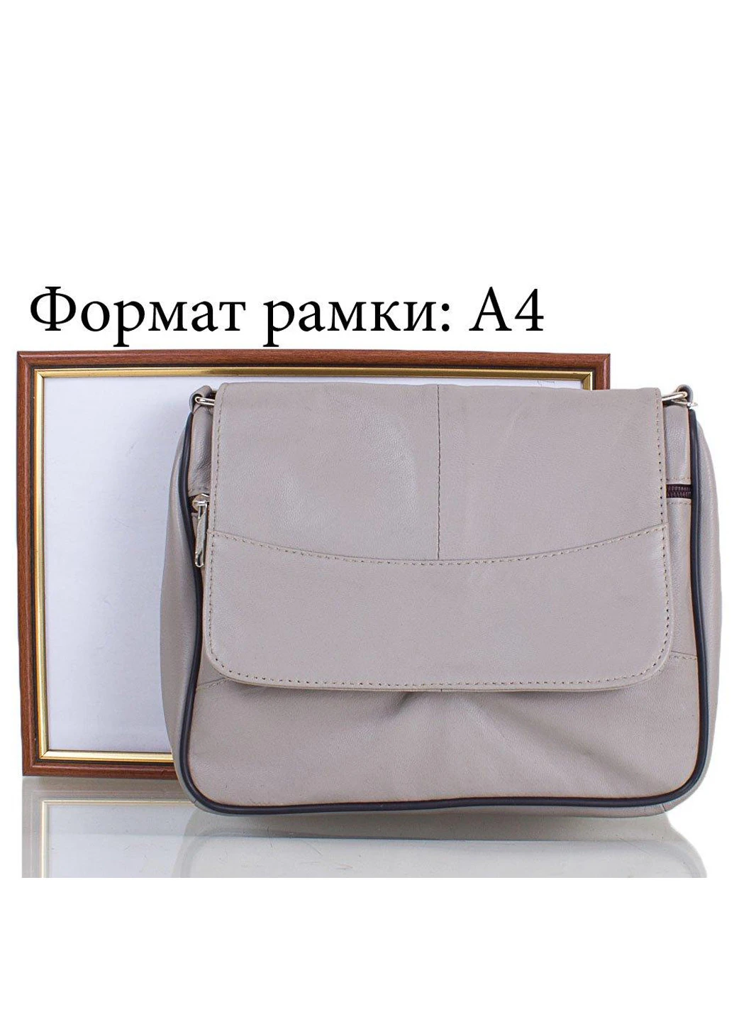 Жіноча шкіряна сумка-почтальонка 25х21х8 см TuNoNa (195538894)