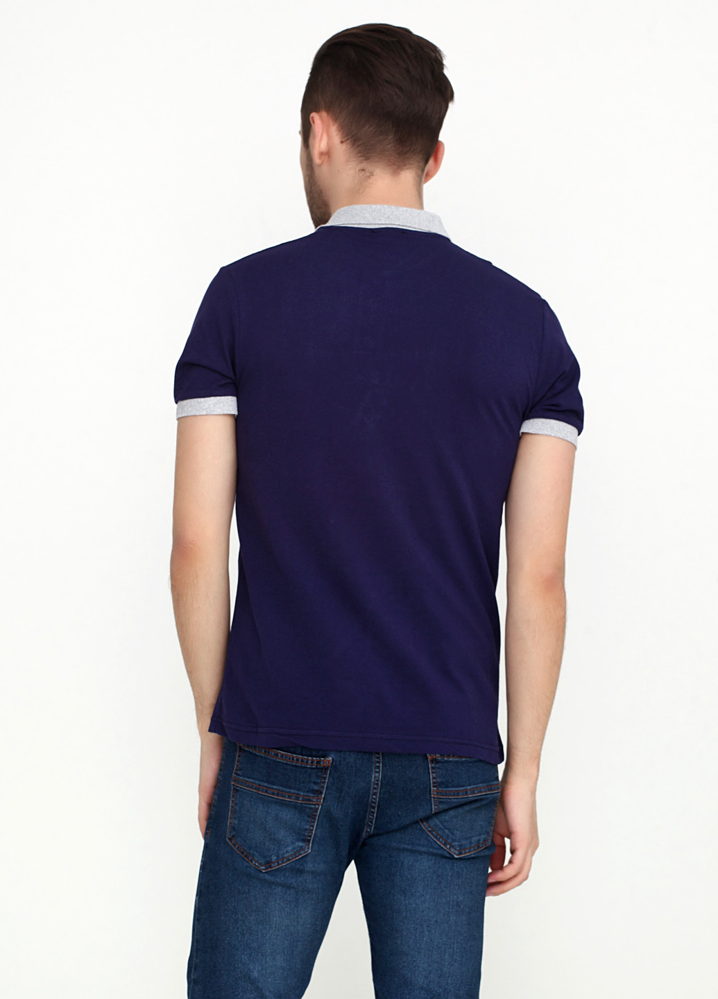 Фиолетовая футболка-поло для мужчин Chiarotex с логотипом