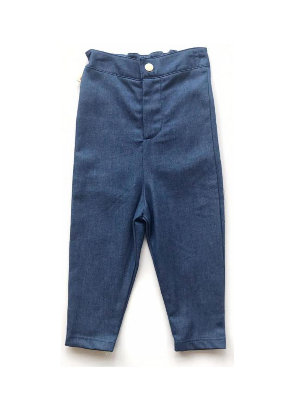 Синие кэжуал демисезонные брюки зауженные Alba
