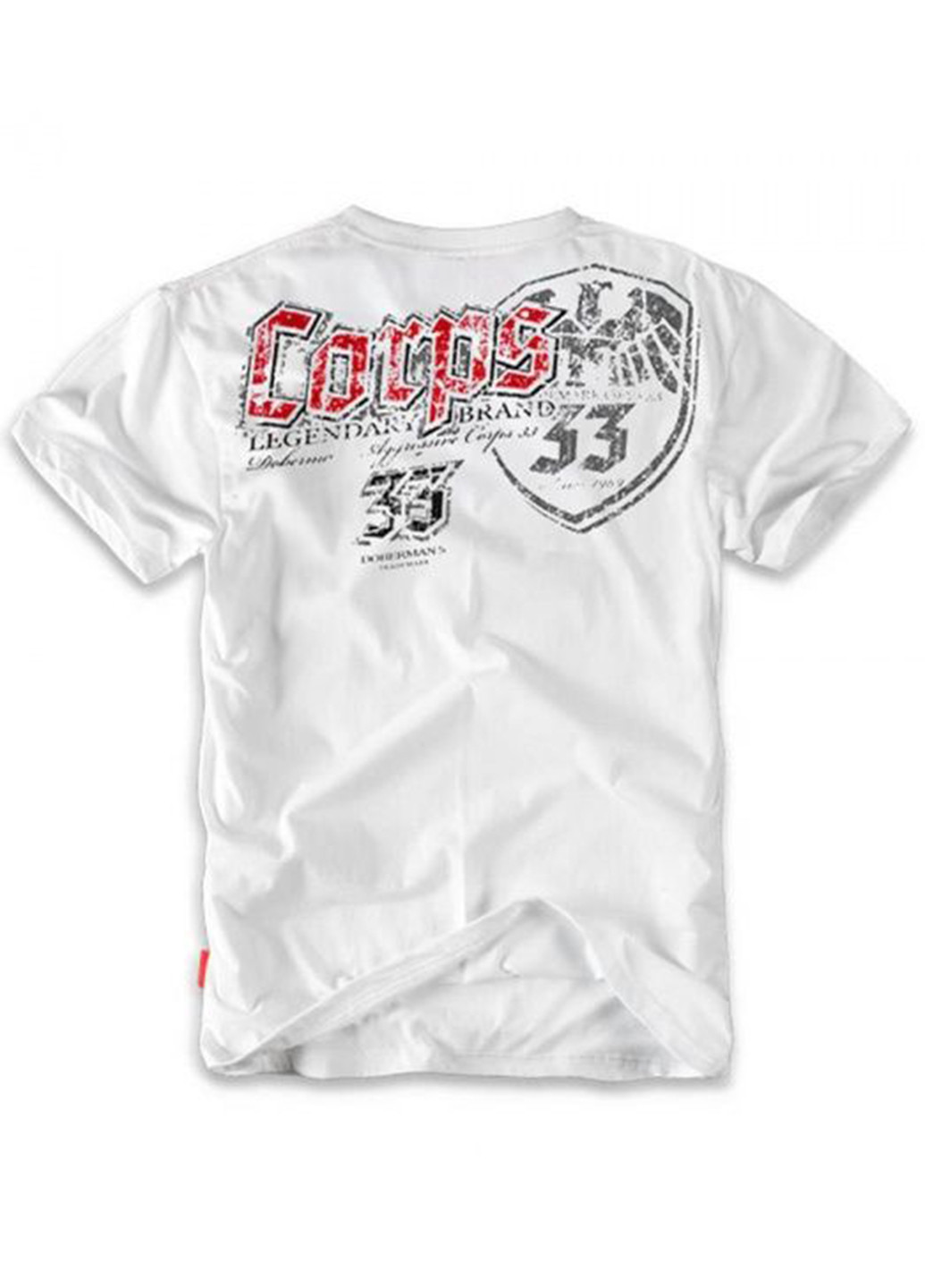 Белая футболка dobermans corps 33 ts27wt Dobermans Aggressive