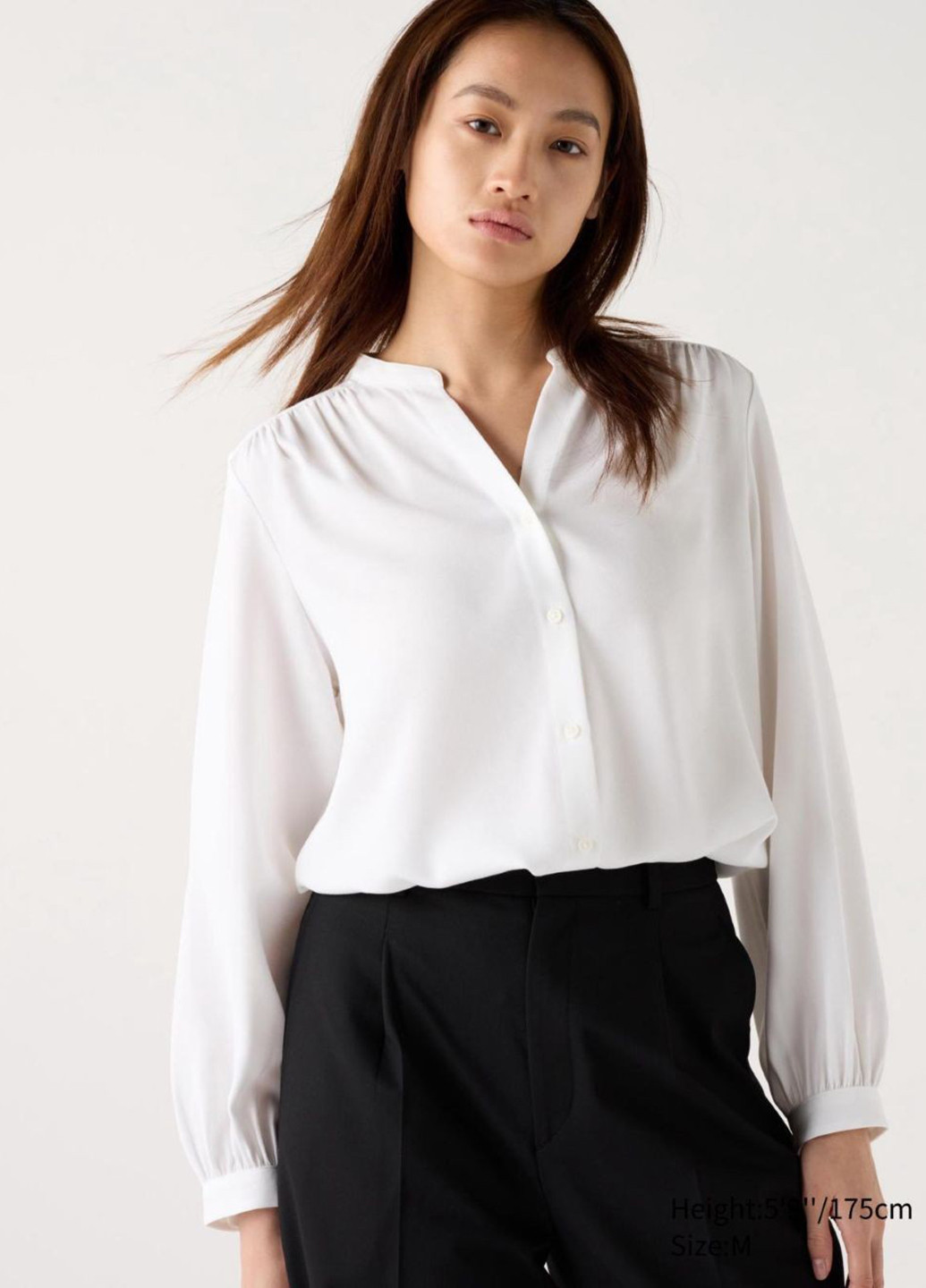 Біла блузка Uniqlo