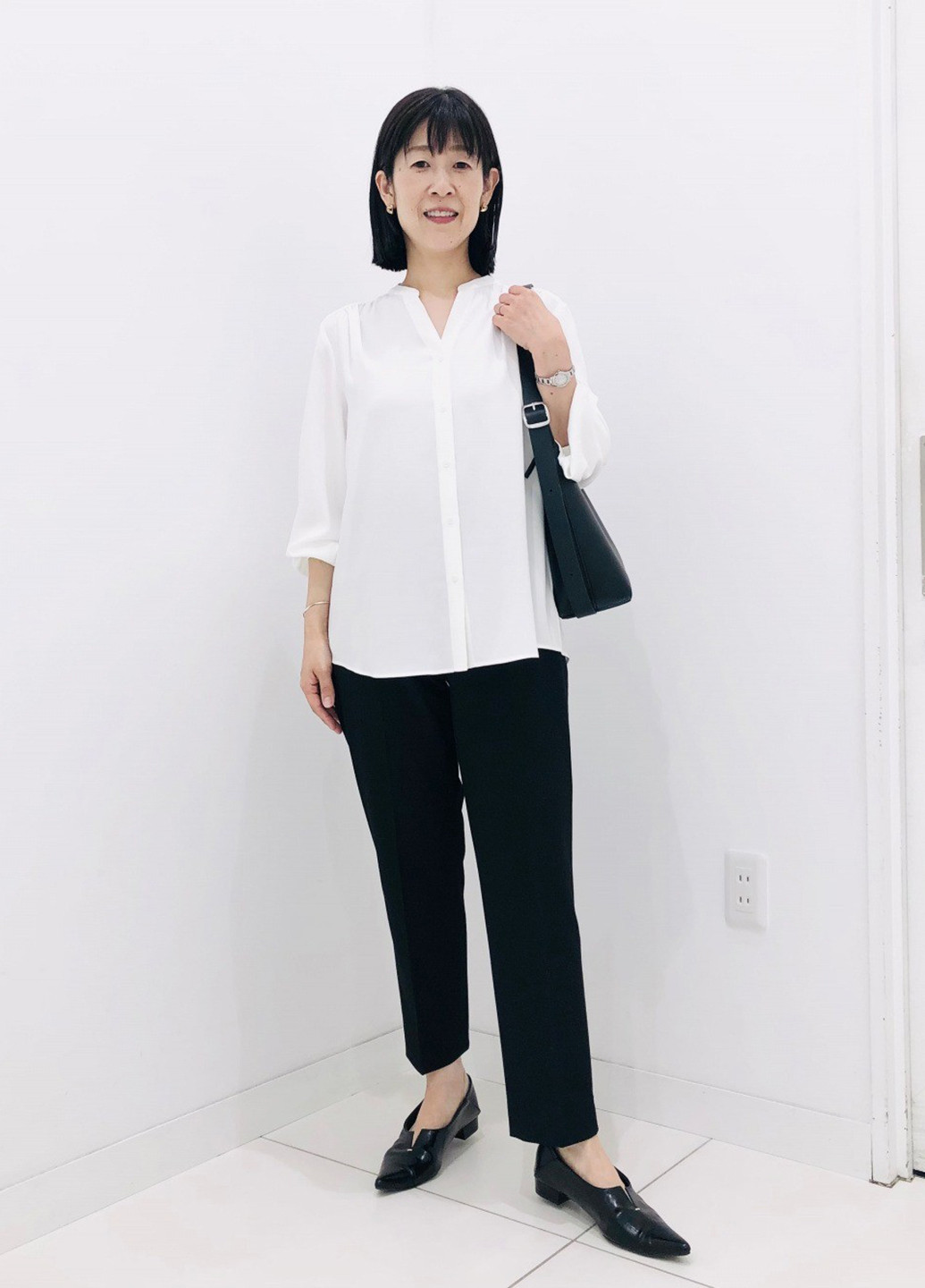 Біла блузка Uniqlo