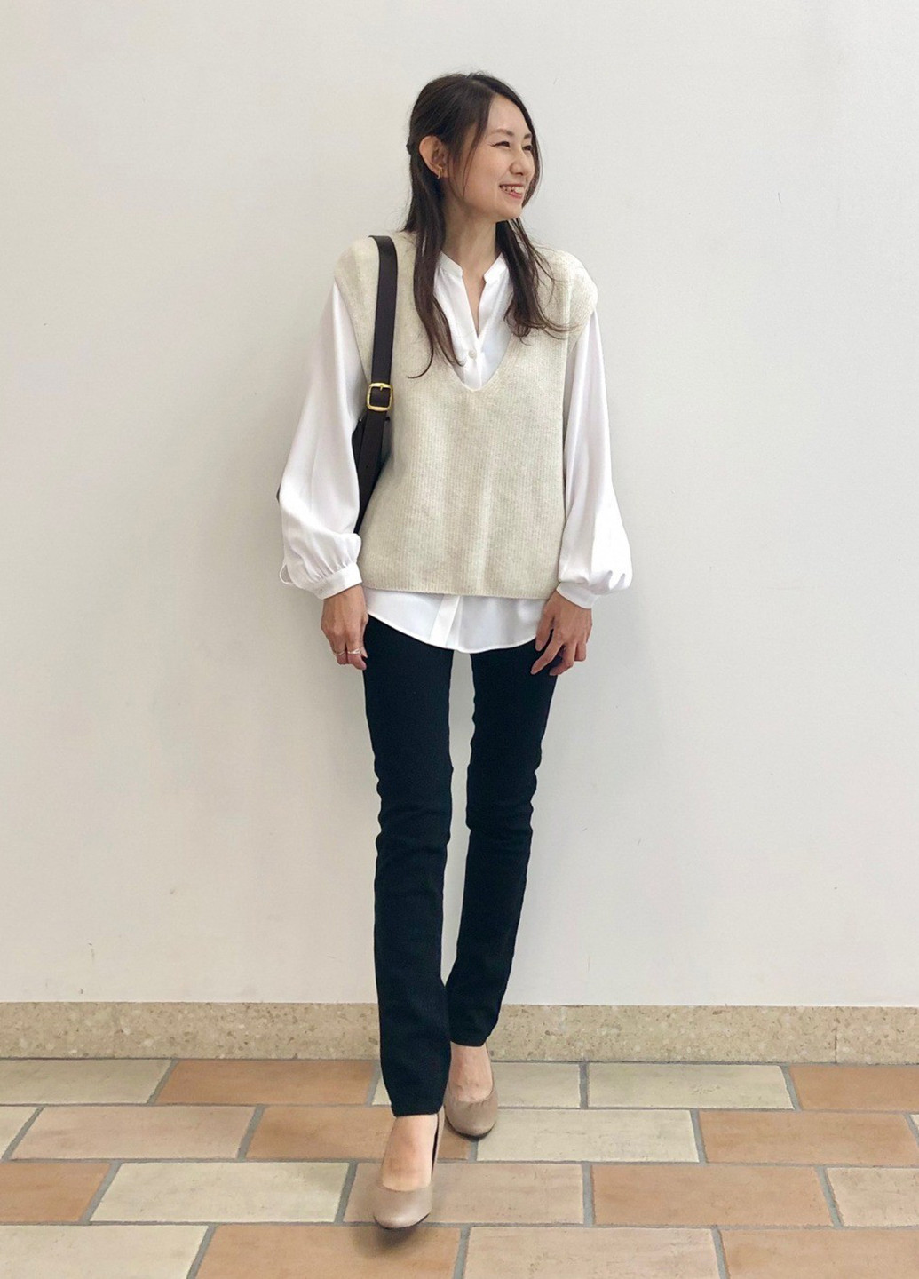 Біла блузка Uniqlo