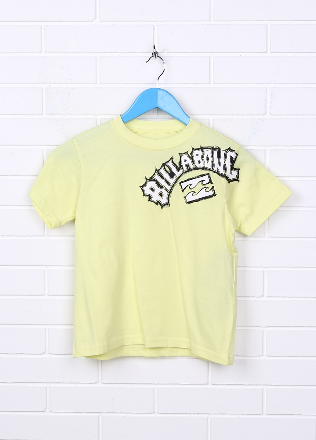 Желтая летняя футболка с коротким рукавом Billabong