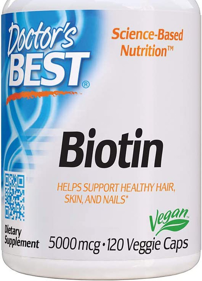 Биотин Biotin 5000 mcg 120 Veggie Caps Doctor's Best (256384855)