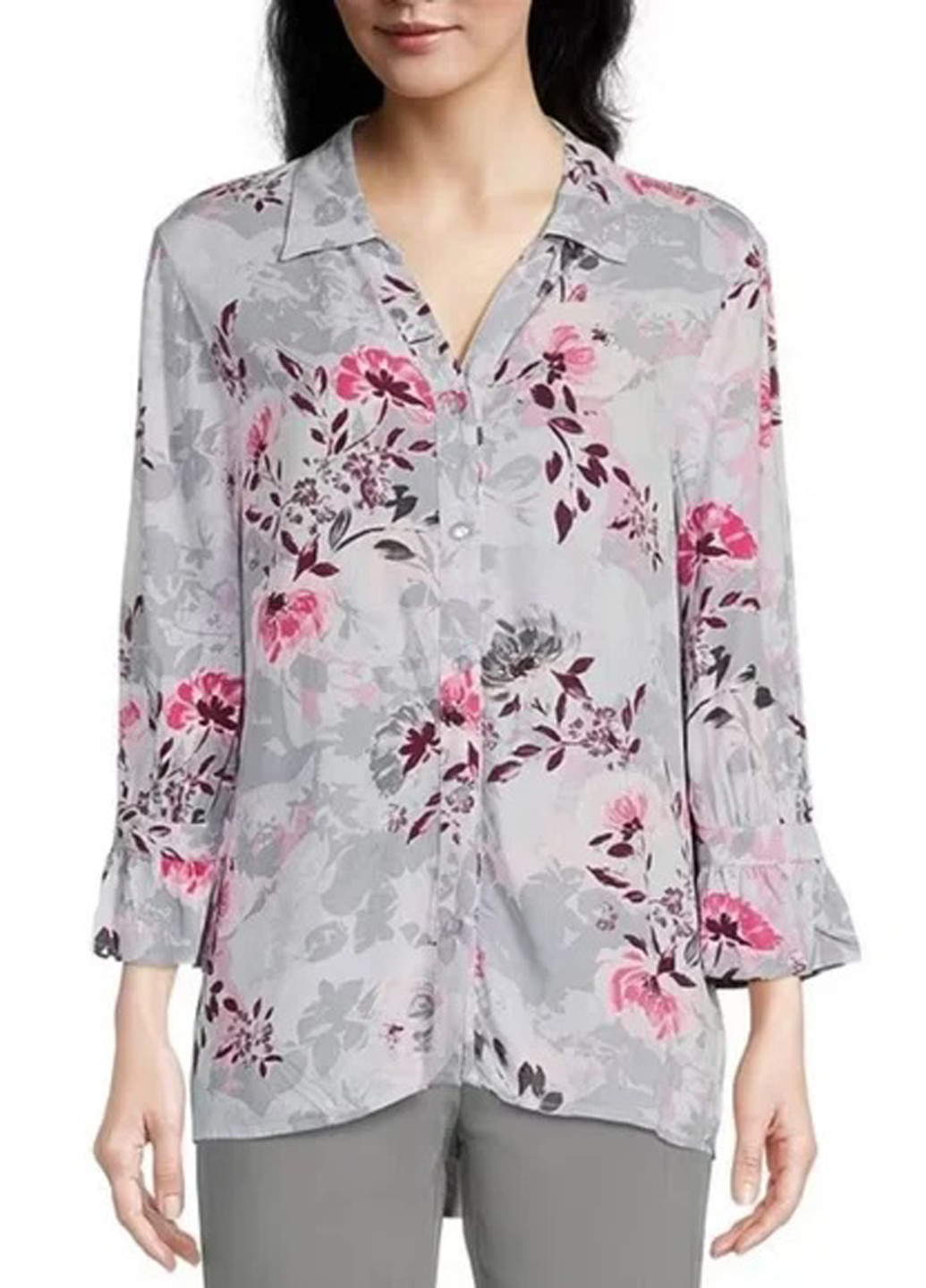 Сіра блузка American Fashion