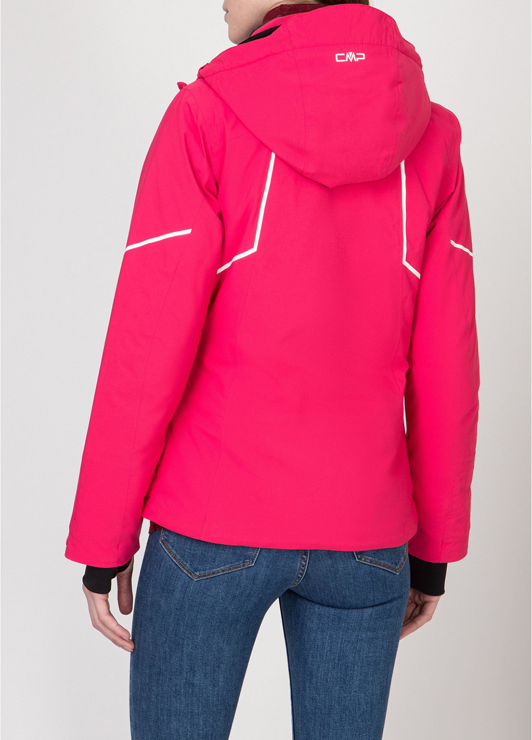 Розовая зимняя куртка лыжная CMP WOMAN JACKET ZIP HOOD