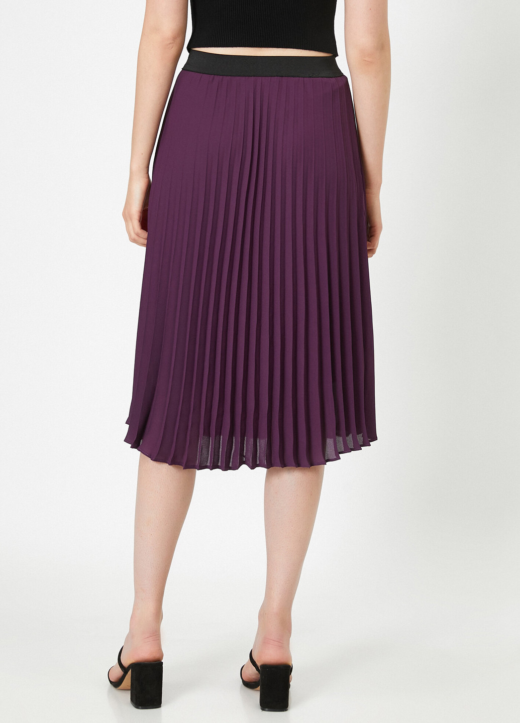 Фиолетовая кэжуал юбка KOTON плиссе