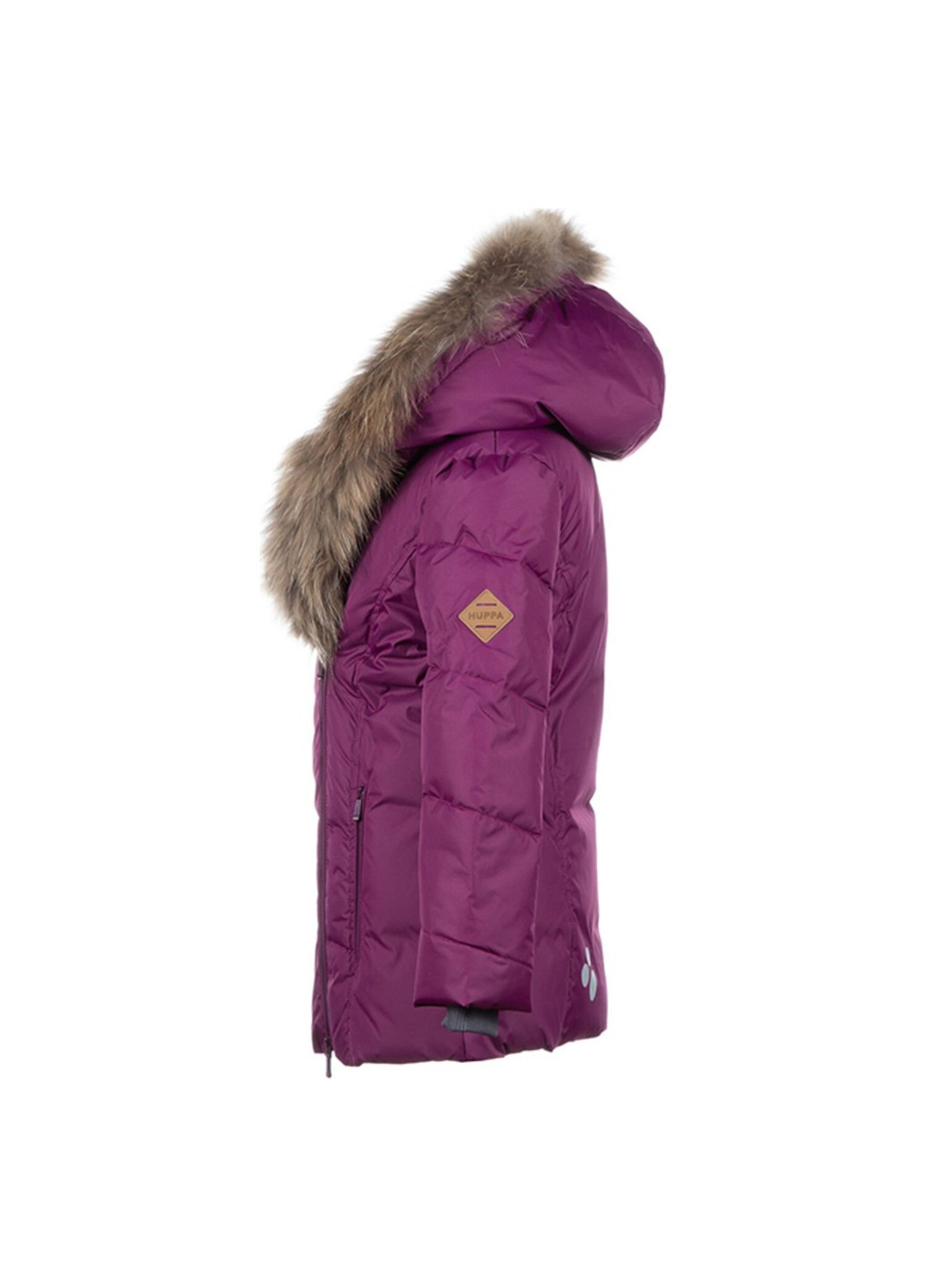 Бордовая зимняя куртка-пуховик royal Huppa