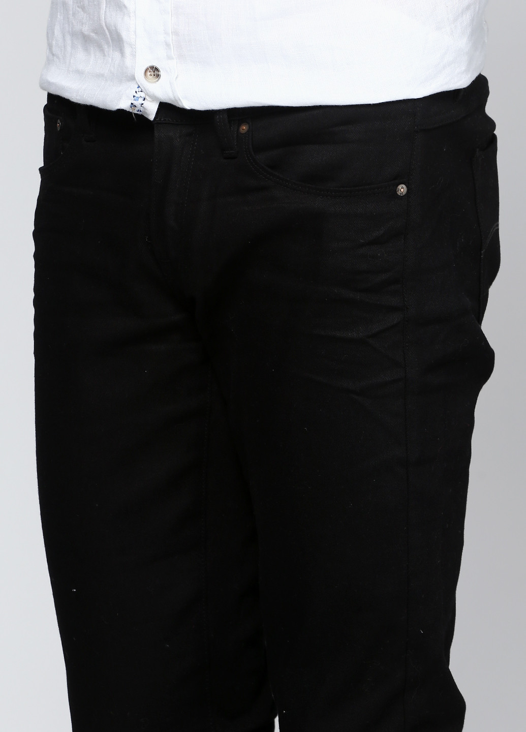 Черные демисезонные прямые джинсы G-Star Raw