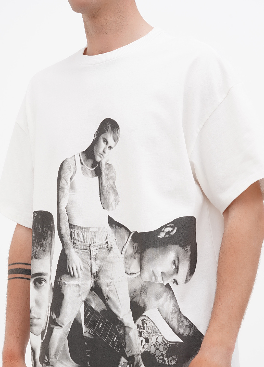 Белая футболка H&M