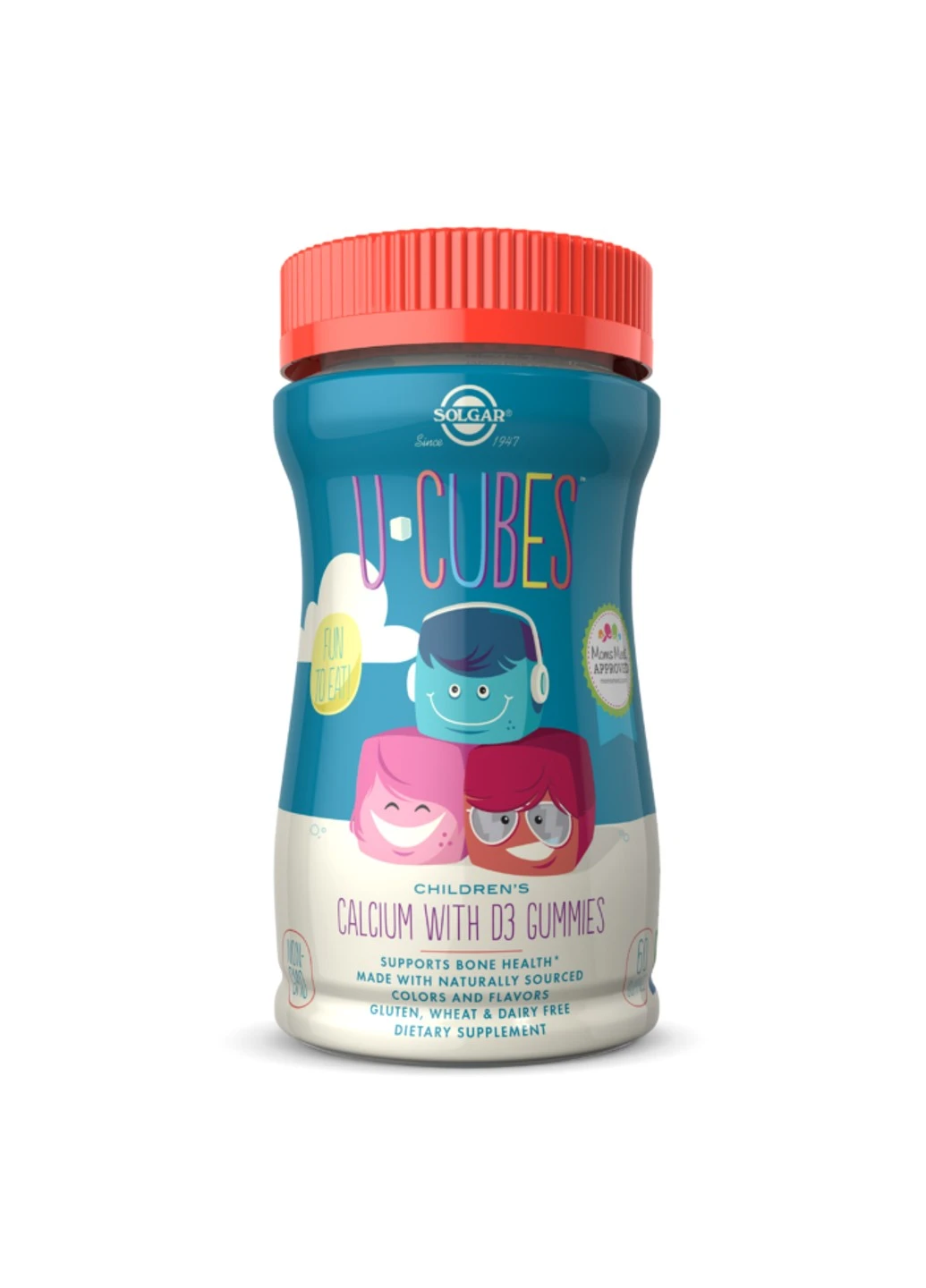 Кальций для детей Солгар U-Cubes Children's Calcium with D3 (60 жувачек) солгар Solgar (255407979)