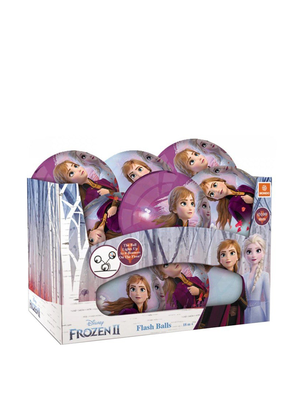Мяч светящийся Frozen 2, 21 см Mondo (292304133)