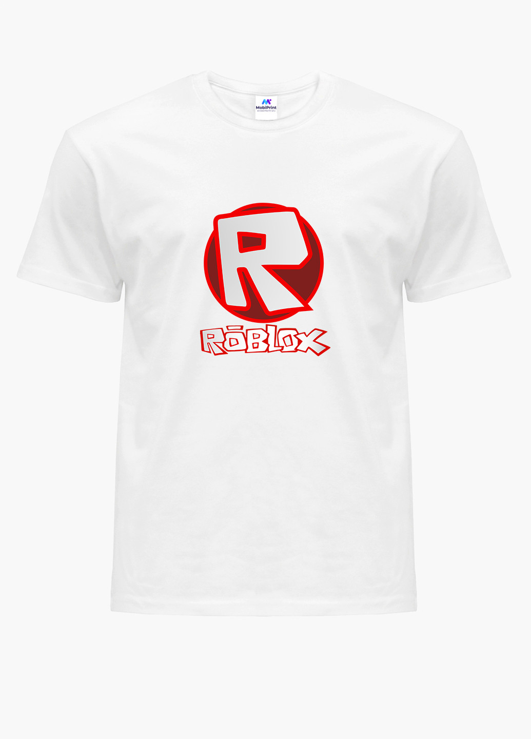 Белая демисезонная футболка детская роблокс (roblox)(9224-1708) MobiPrint