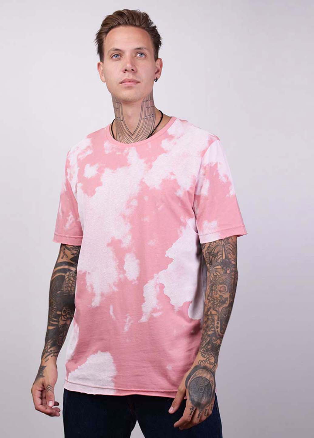 Розовая демисезонная футболка мужская heaven, розовый Power Футболки